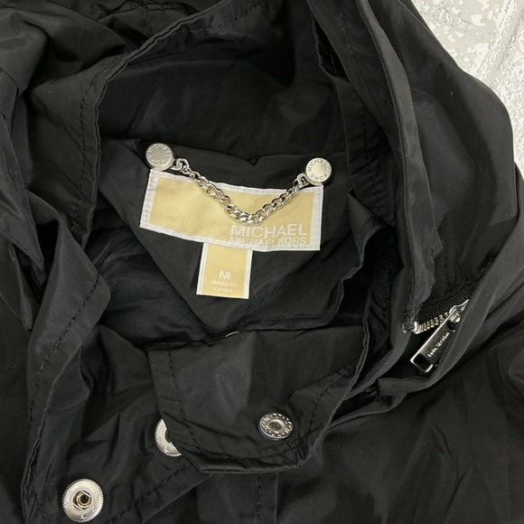 Michael Kors Black Hooded Utility Jacket - Picture 4 of 5